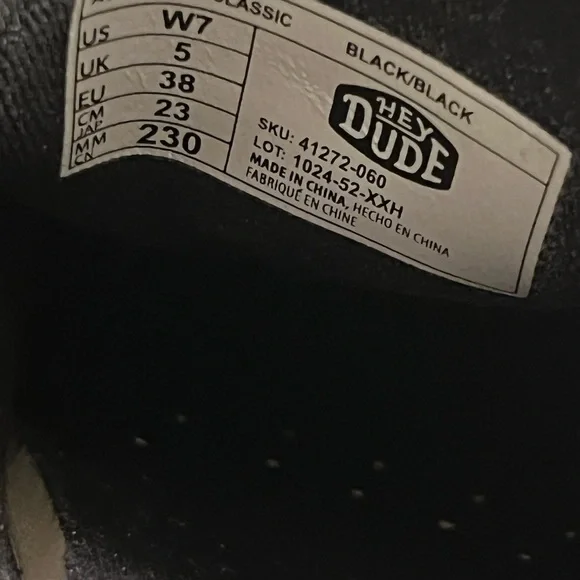 Hey Dude Black Platform Mules - Picture 4 of 4